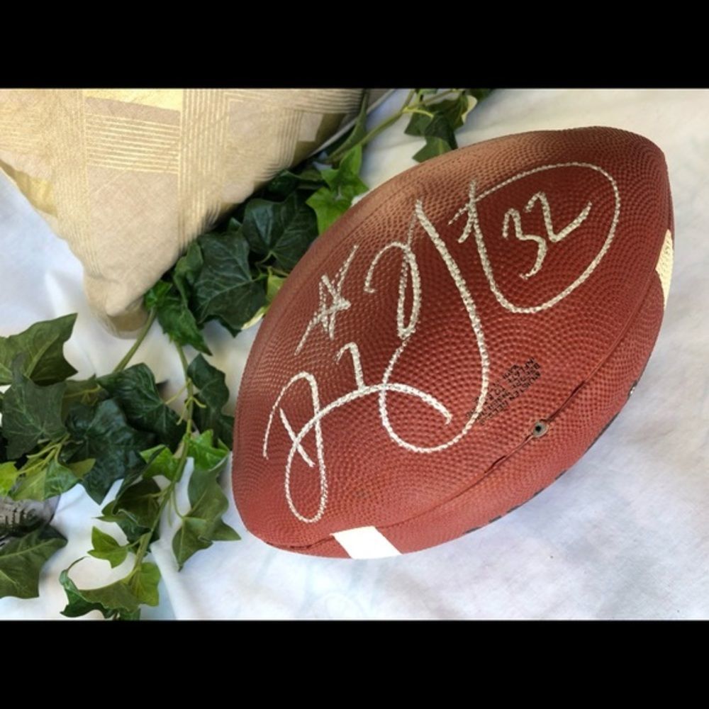 ❤️Ricky Watters + Jerry Rice Autographed Football - Picture 2 of 10